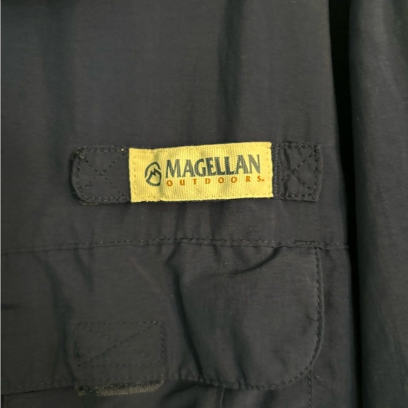Magellan Fish Gear Mens Blue Vented Button Front Outdoor Shirt Sz XL-T Wicking - Picture 3 of 16